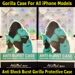 Anti Shock Burst Gorilla Protective Clear Case for iPhone X,XS,XR,XS Max Slim Fit Look